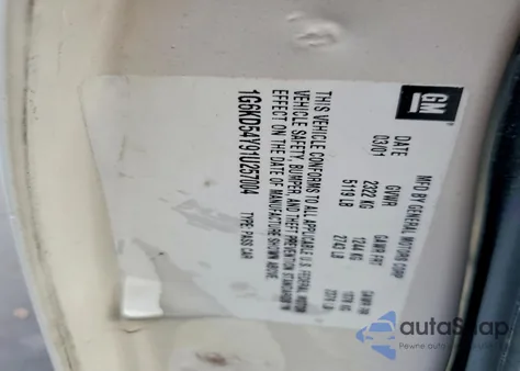 2001 Cadillac Deville z USA, uszkodzony, nr VIN 1G6KD54Y91U257004